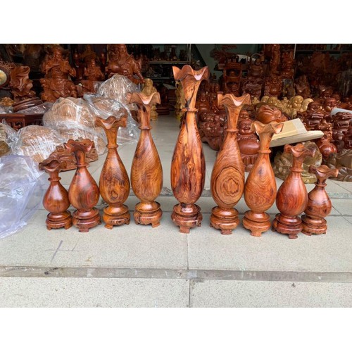 Bộ Lục Bình  9 Món Gỗ Cẩm Vân